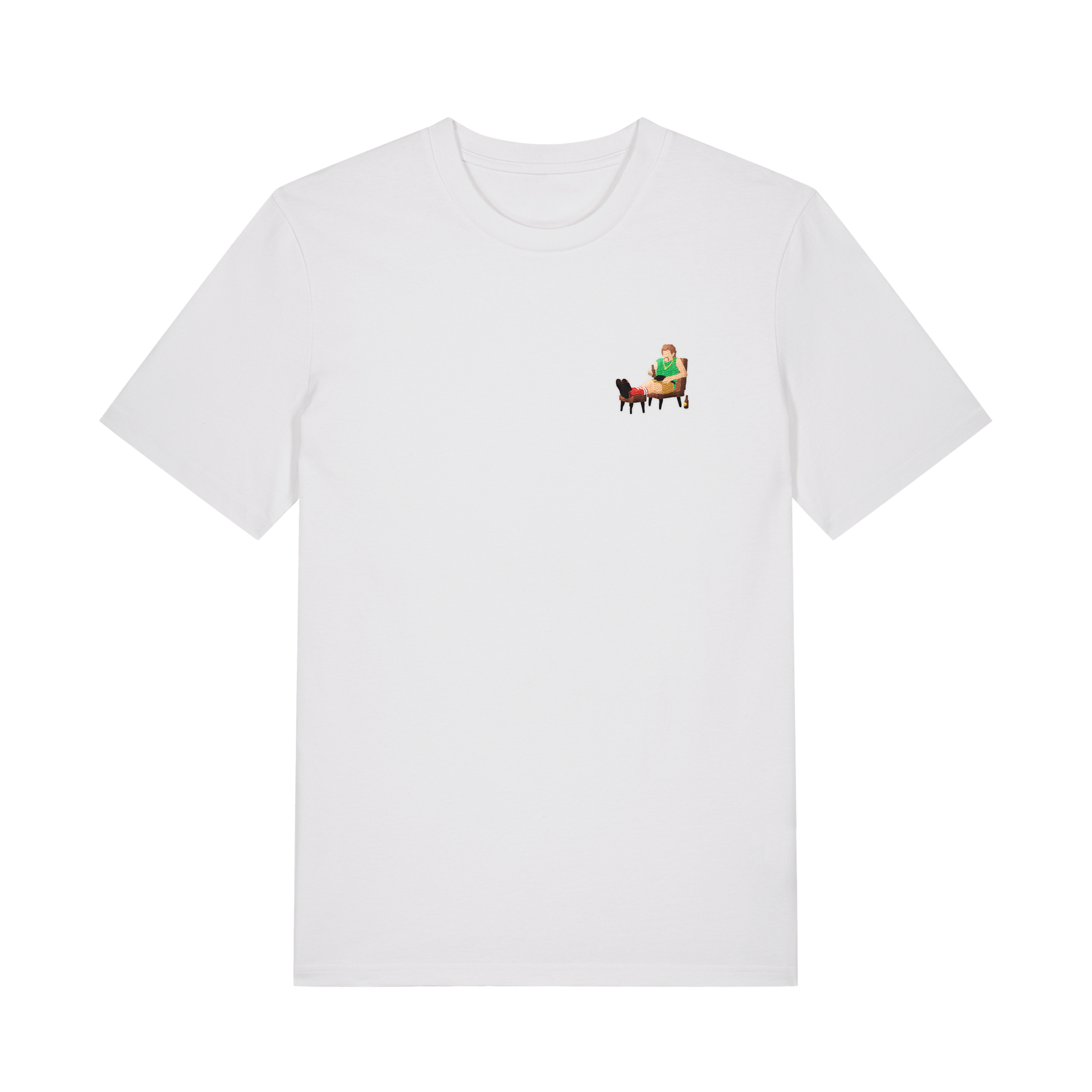 tuche store t-shirt blanc brodé le bouzollais