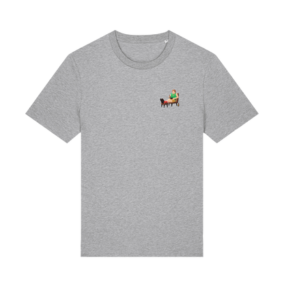 tuche store t-shirt gris brodé le bouzollais